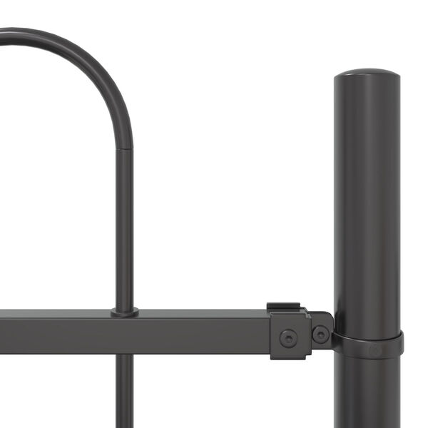 vidaXL Tuin Hek Grijs 1.7 x 0.6 m Poedergecoat staal