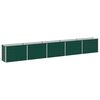 vidaXL Verhoogde plantenbak Groen 400 x 40 x 55 cm Verzinkt staal