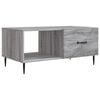 vidaXL Salontafel Grijs sonoma 90 x 50 x 40 cm Bewerkt hout