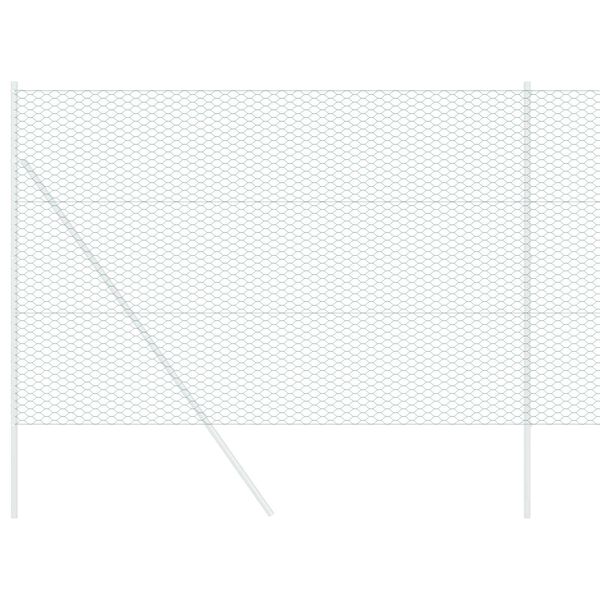 vidaXL Hexagon Hek Groen 1,6 x 25 m PVC