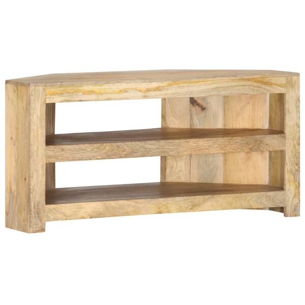vidaXL Tv-hoekmeubel 90x45x45 cm massief mangohout