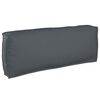 vidaXL Bankstel Effen Antraciet 132 x 92 x 69 cm Massief Acaciahout