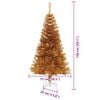 vidaXL Kerstboom met 150 LED met standaard Goud 150 cm PET
