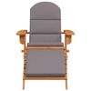 vidaXL Tuinstoel Adirondack met voetensteun massief acaciahout