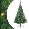 vidaXL Kunstmatig Voorverlicht Kerstboom met 300 LED Groen 240 cm PVC