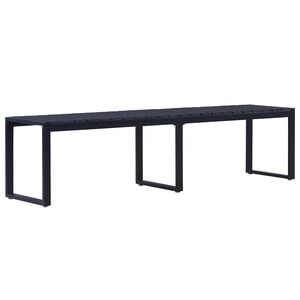 vidaXL Tuinbank 180 cm PS-plaat zwart