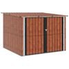 vidaXL Fietsschuurtje 3 st Bruin 216 x 207 x 158 cm Metaal