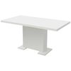 vidaXL Eettafel verlengbaar hoogglans wit