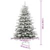 vidaXL Kunstmatige Inklapbare Kerstboom Wit 240 cm PE en PVC