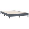 vidaXL Boxspring met matras en LED fluweel donkergrijs 160x220 cm