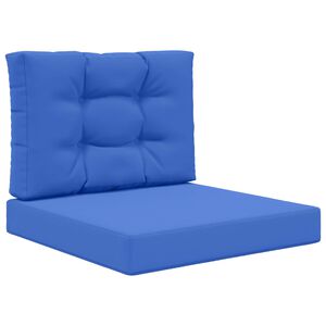 vidaXL Buiten bankkussen 2 pcs Koninklijk Blauw Polyester