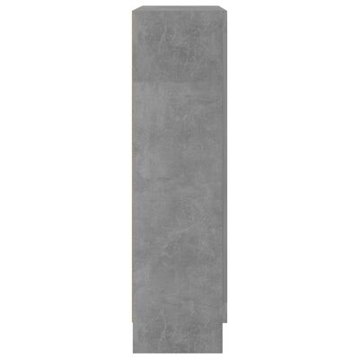 vidaXL Vitrinekast 82,5x30,5x115 cm spaanplaat betongrijs