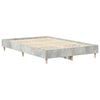 vidaXL Bedframe zonder matras 135x190 cm spaanplaat betongrijs