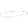 vidaXL Tafelblad ovaal 90x40x2,5 cm acaciahout