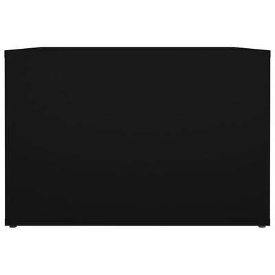 vidaXL Nachtkastje 57x55x36 cm bewerkt hout zwart