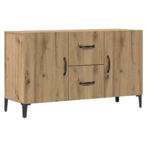 vidaXL Dressoir 100x36x60 cm bewerkt hout artisanaal eikenkleurig