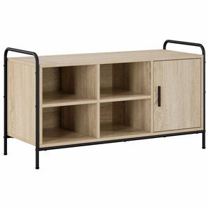 vidaXL Schoenenkast 100 x 39,5 x 55,5 cm Bewerkt hout Sonoma Eiken
