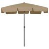 vidaXL Strandparasol 200x125 cm taupe