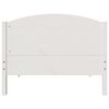 vidaXL Bedframe zonder matras massief grenenhout wit 140x200 cm
