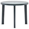 vidaXL Tuintafel 89 cm kunststof groen