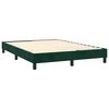 vidaXL Boxspring met matras en LED fluweel donkergroen 140x190 cm
