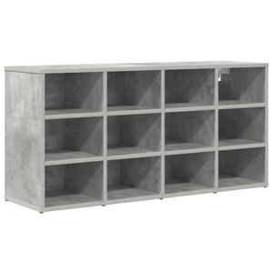 vidaXL Schoenenkast 103 x 30 x 51 cm Bewerkt hout Betongrijs
