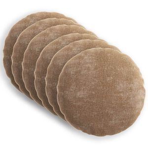 vidaXL Kussensloop 6 st HEERLEN Bruin &Oslash; 30 cm Chenille Stof