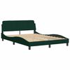 vidaXL Bedframe "Dover" 120x200 cm fluweel donkergroen