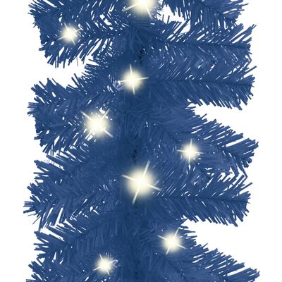 vidaXL Kerstslinger met LED-lampjes 10 m blauw