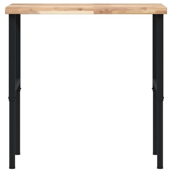 vidaXL Werkbank rechthoekig 100x60x(73-99,5) cm massief acaciahout