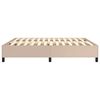 vidaXL Boxspring bed kunstleer cappuccinokleurig 180x200 cm