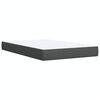 vidaXL Boxspring met matras stof donkergrijs 120x190 cm