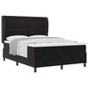 vidaXL Boxspringbed met matras Zwart 200 x 140 cm Fluweel
