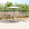 vidaXL 6-delige Loungeset pallet massief acaciahout