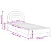 vidaXL Bedframe voor kinderen met hoofdbord Roze 90 x 200 cm Fluweel