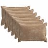 vidaXL Kussensloop 6 st HOUTEN Bruin 40 x 60 cm Chenille Stof