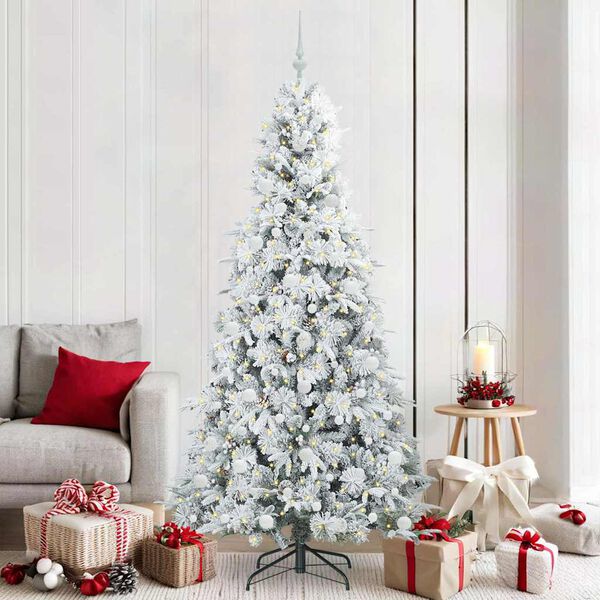 vidaXL Kunstmatige Inklapbare Kerstboom Groen 210 cm PE en PVC