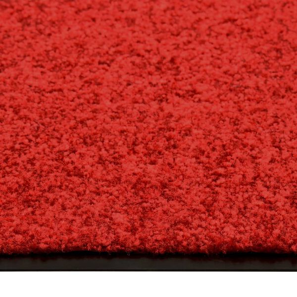 vidaXL Deurmat wasbaar 60x180 cm rood