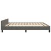 vidaXL Bedframe zonder matras 160x200 cm fluweel donkergrijs