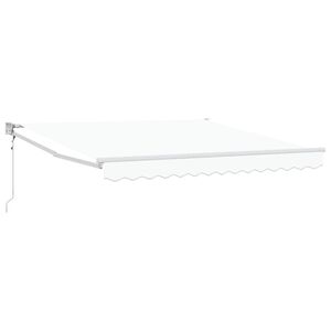 vidaXL Markies Wit 350 x 250 cm Polyester en Metaal