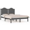 vidaXL Bedframe massief grenenhout grijs 140x200 cm