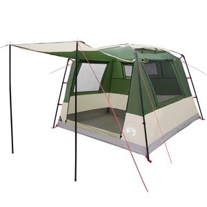 vidaXL Partytent 10-persoons Groen 185T Polyester met PU Coating