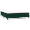 vidaXL Boxspringbed zonder matras 180x220 cm fluweel donkergroen