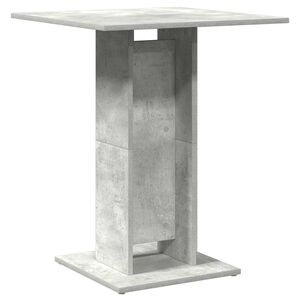 vidaXL Bistrotafel 60x60x75 cm bewerkt hout betongrijs