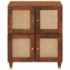 vidaXL Dressoir Bruin 60 x 33.5 x 75 cm Bamboe en massief mango hout