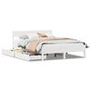 vidaXL Bedframe zonder matras massief grenenhout wit 140x190 cm