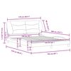 vidaXL Bedframe zonder matras "Hvar" stof cr&egrave;mekleurig 160x200 cm