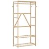 vidaXL Kledingrek met schappen 80x40x175 cm bamboe