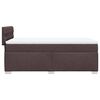 vidaXL Boxspring met matras stof donkerbruin 90x190 cm
