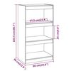 vidaXL Boekenkast/kamerscherm 60x30x103,5 cm massief grenenhout